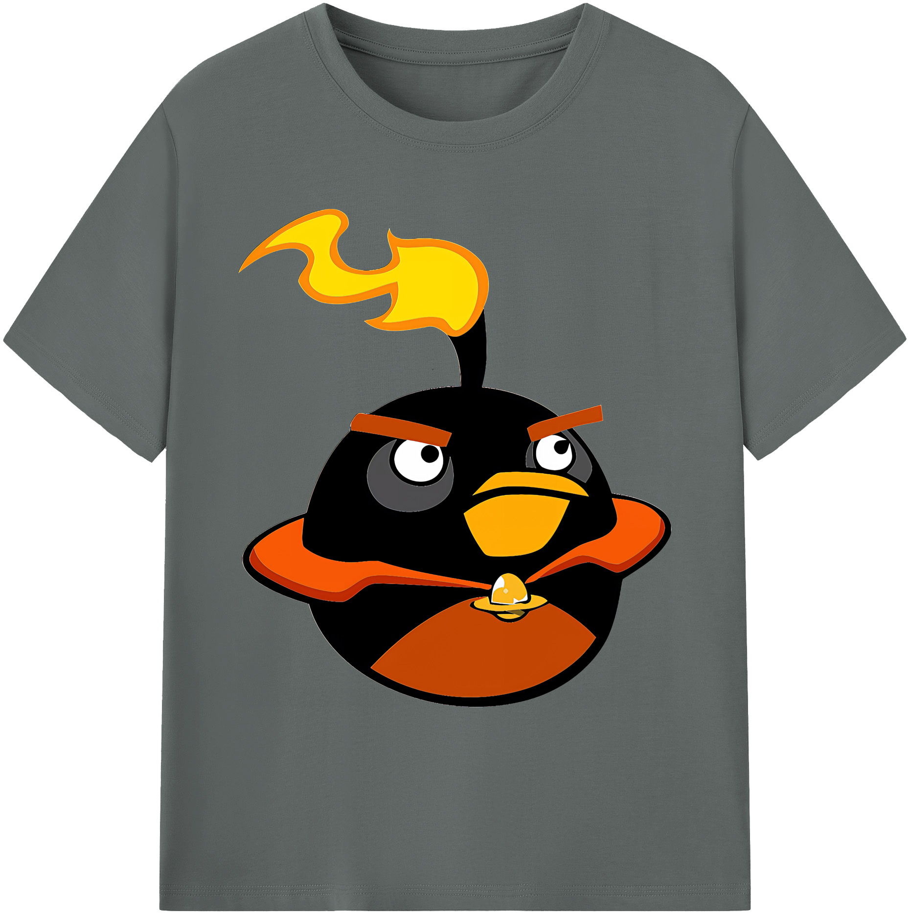 （画像用） Angry Birds アングリーバード 綿100％ メンズ半袖Tシャツ｜肌触りやわらか＆通気性